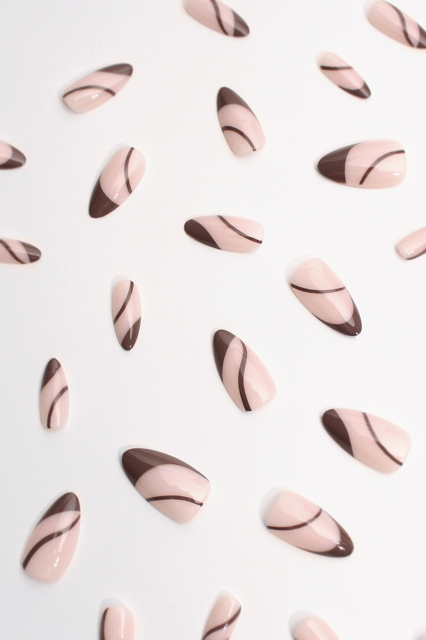 Brewed Brown Serenade | Soft & Durable Press-On Nails