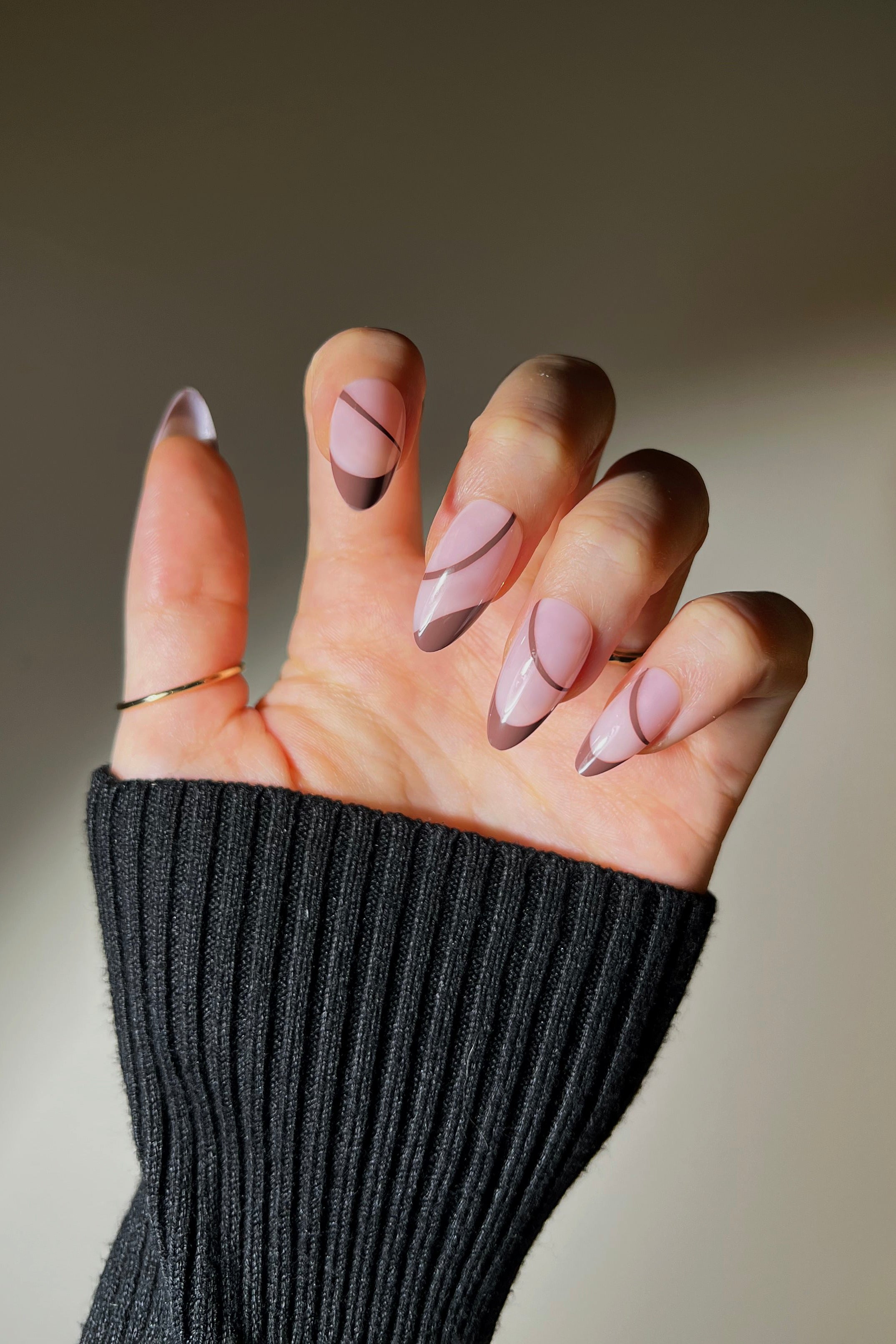Brewed Brown Serenade | Soft & Durable Press-On Nails